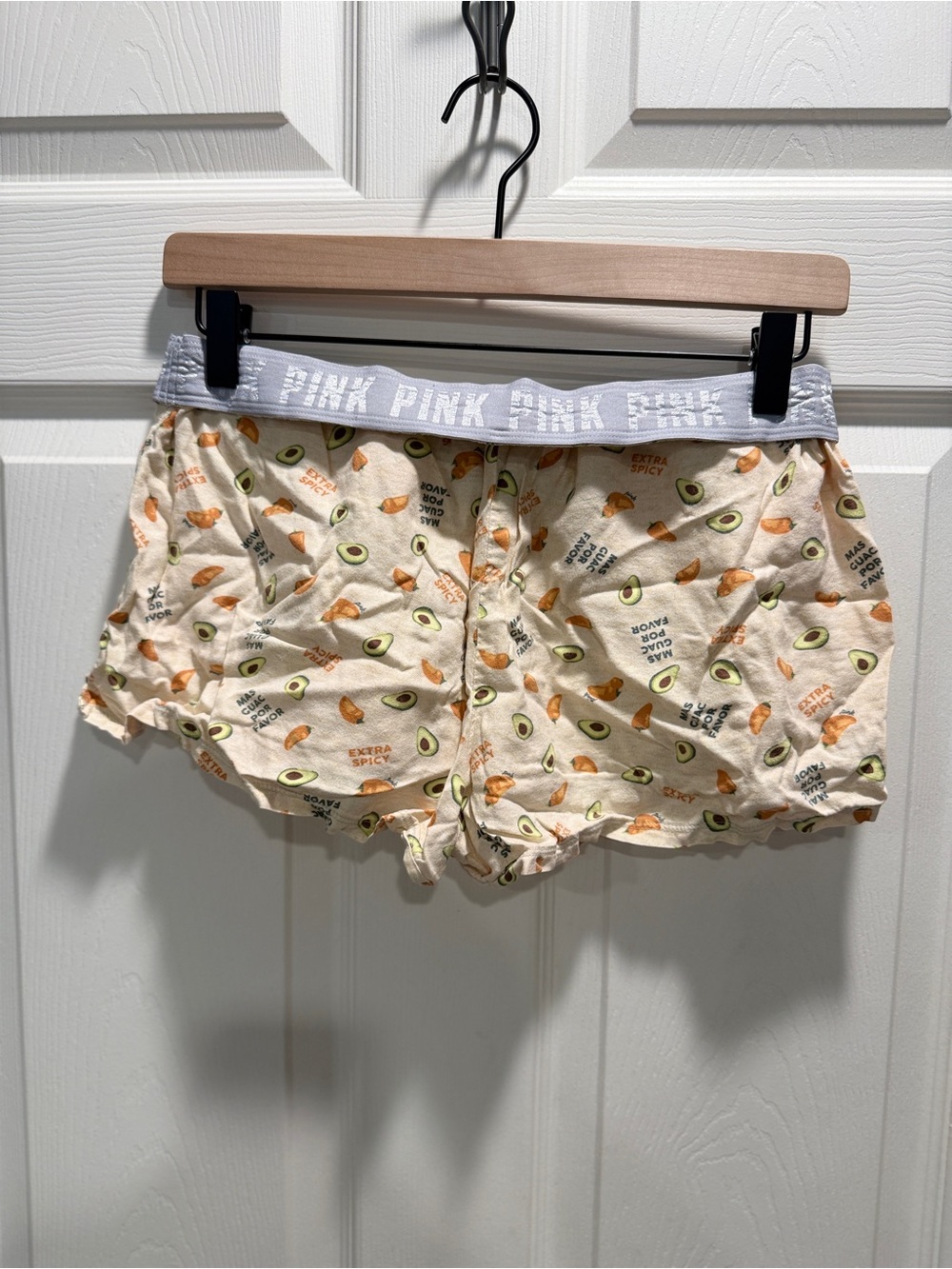 Victoria’s Secret PINK Avocado & Taco Print Sleep Shorts Size Small - Picture 2 of 8